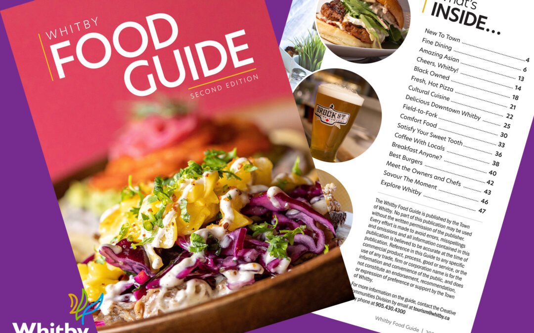 Whitby’s Digital Food Guide 2023 (Commercial Photography)