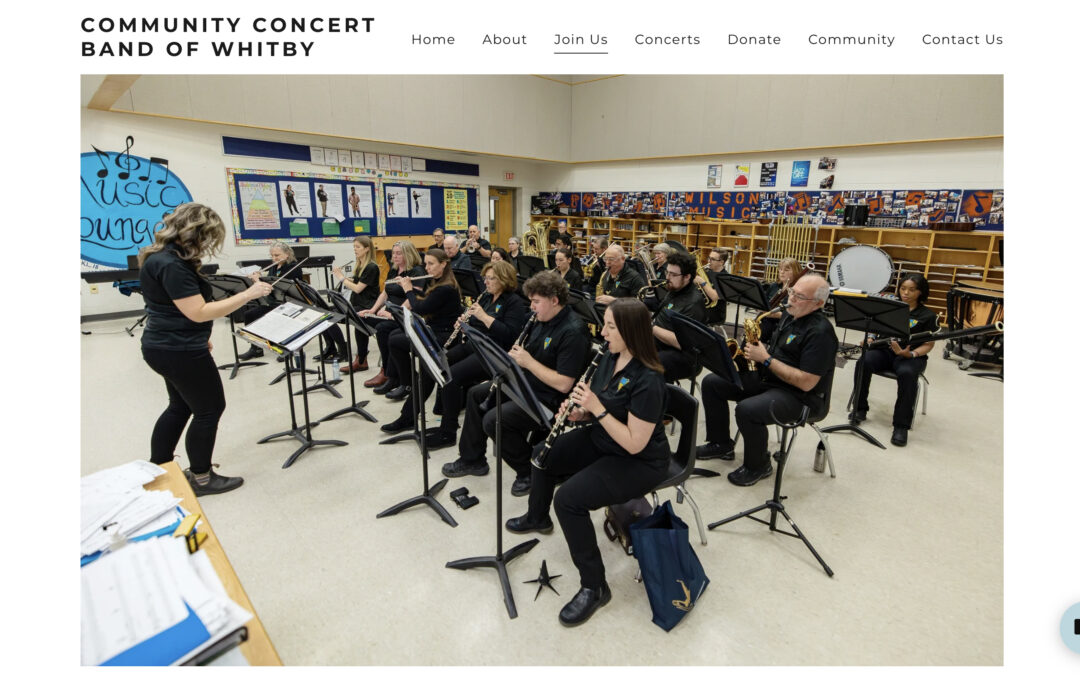 The Business Photography of the Community Concert Band of Whitby